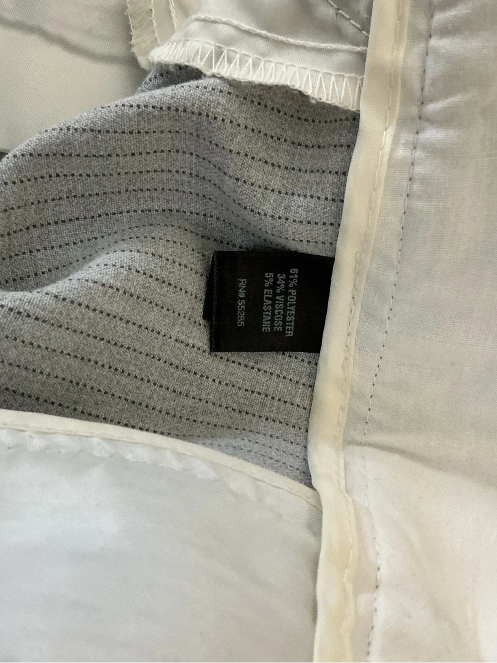 Express Gray Ribbed Boot-Cut Pants - Picture 3 of 7
